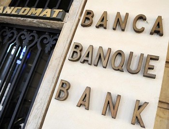 Foto Stock - Banche