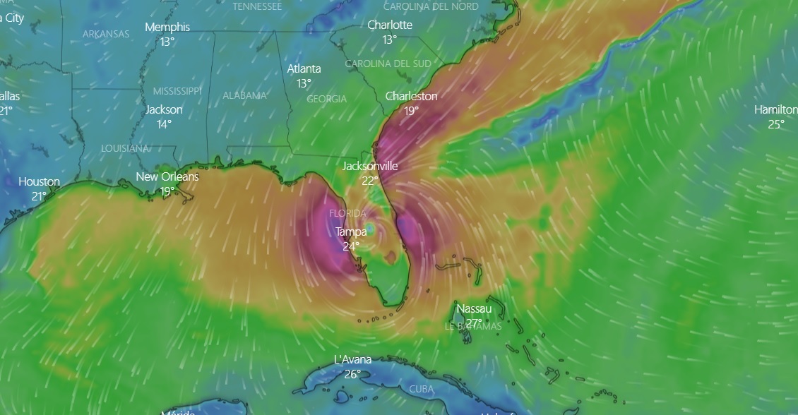 Real Time Uragano Ian: colpita la Florida, ecco dove si trova