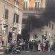 Roma: incendio in Via Nazionale causa alta colonna di fumo – VIDEO
