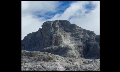 Cima Falkner si sgretola, vietati sentieri e vie alpinistiche nel Brenta VIDEO
