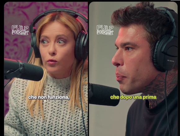 Meloni su Pulp Podcast: “Critiche su tutto, guardate prima”